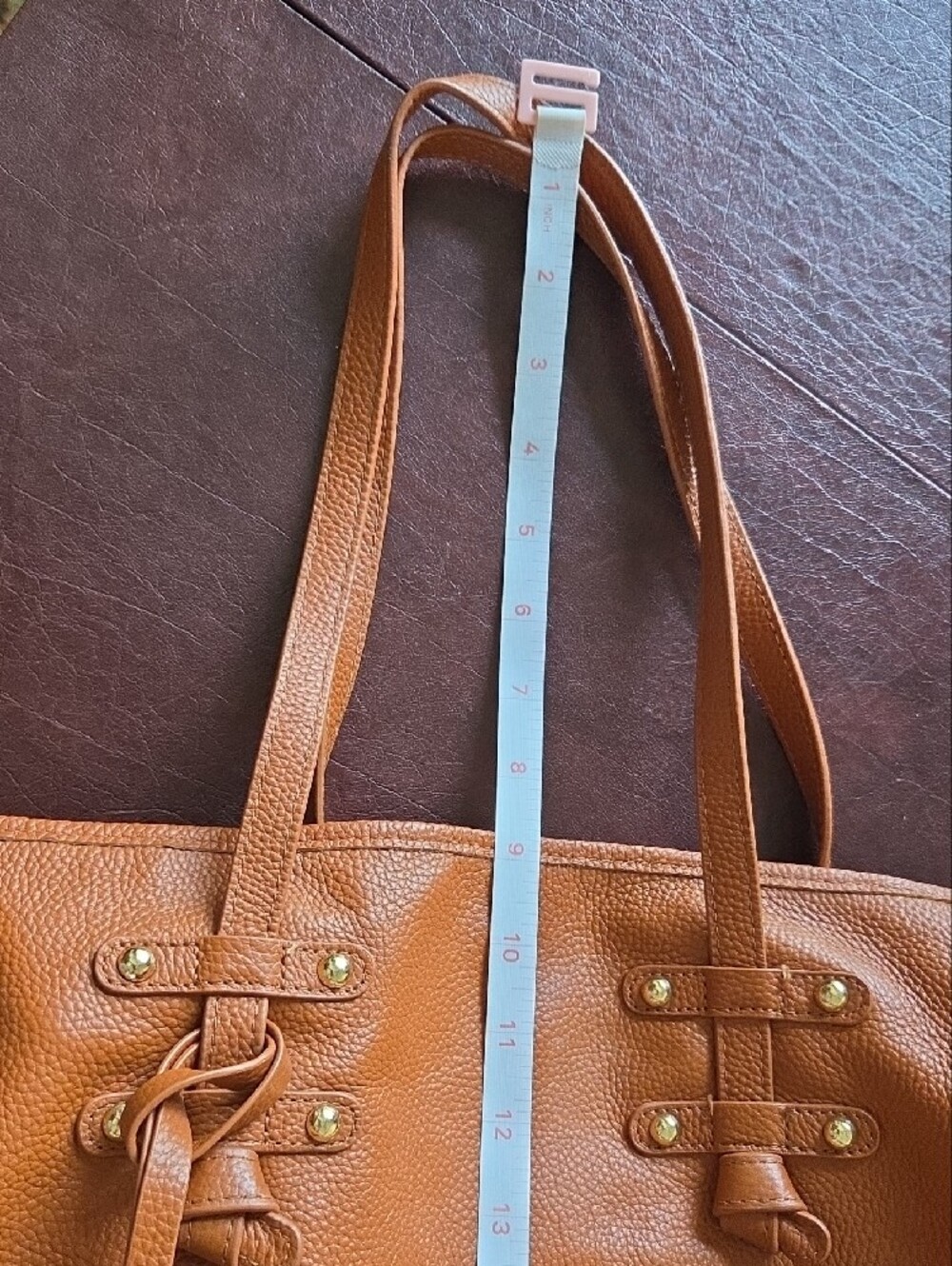 Laggo Leather Tote With Decorative Tassel - Picture 3 of 10